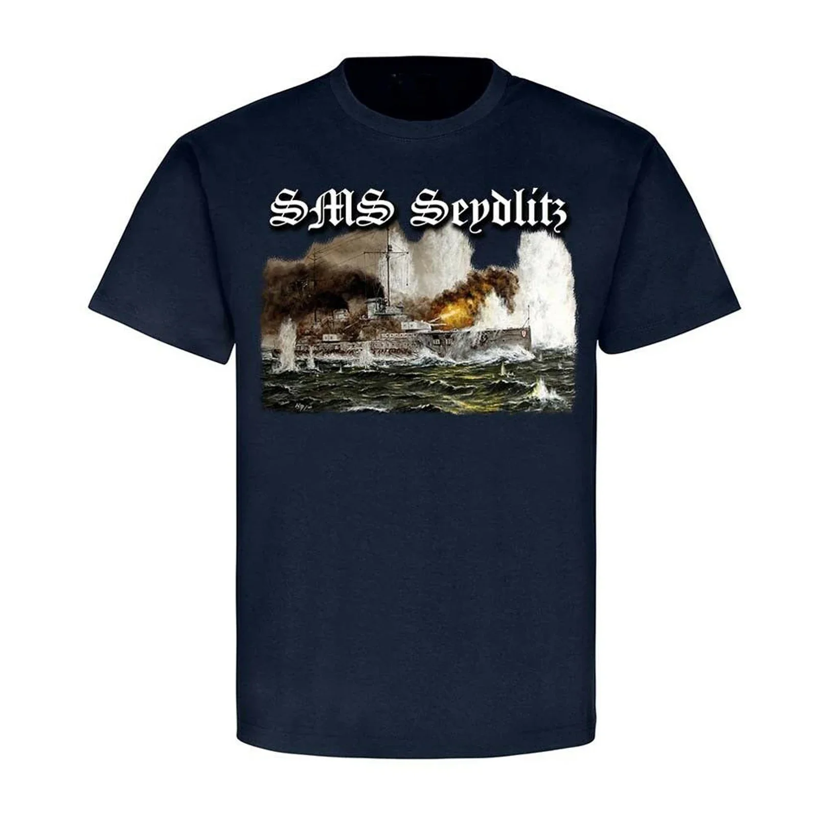 WWI German Naval SMS Seydlitz Large Cruiser T-Shirt 100% Cotton O-Neck Summer Short Sleeve Casual Mens T-shirt Size S-3XL