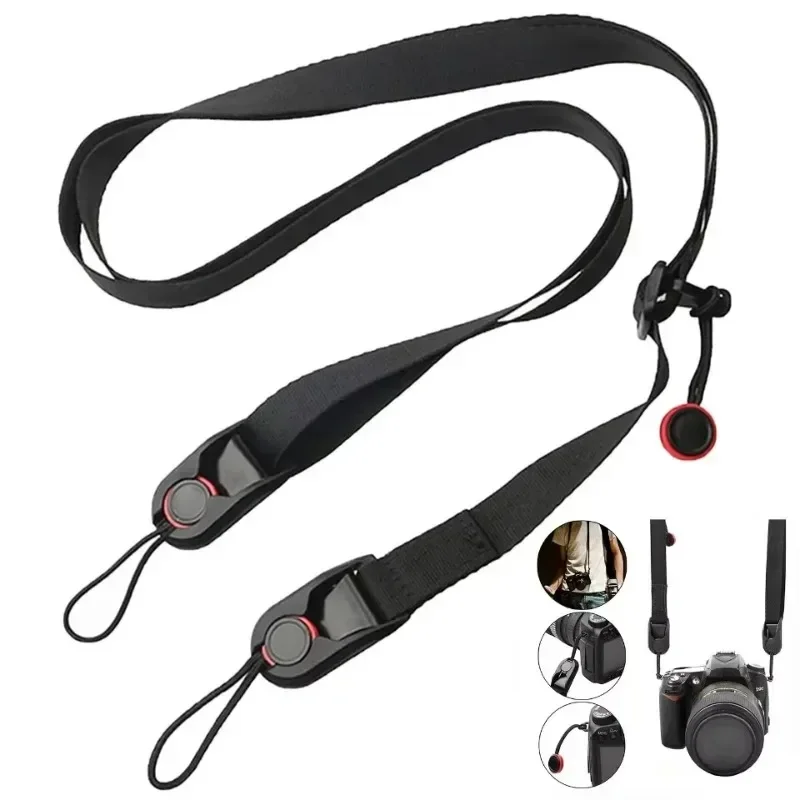 Adjustable Universal Camera Neck Shoulder Strap Sling for Sony Canon Nikon Fuji Leica Olympus Pentax DSLR/Mirrorless Cameras
