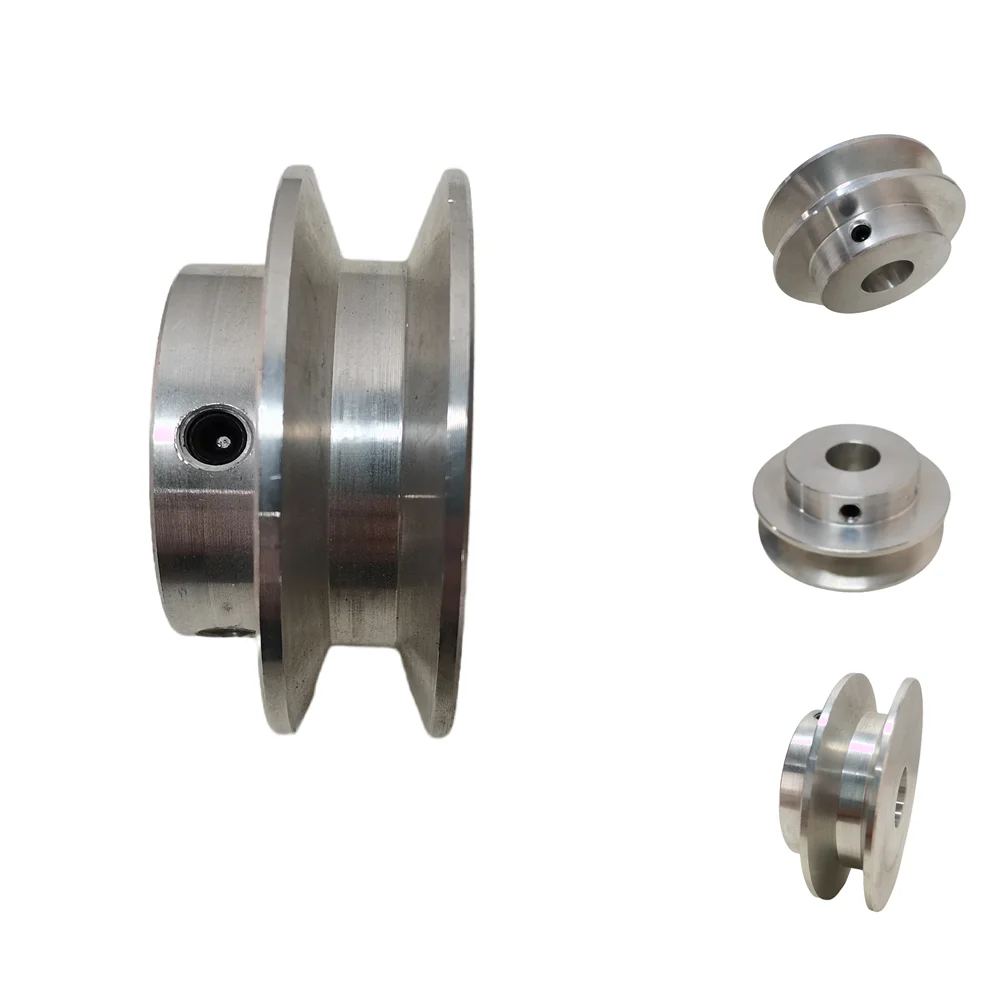 Single Groove Wheel  OD 2.36" 60mm Bore 8-25mm V-Belt Sheave A T ype Belt Section For  Driveline Systems Aluminum Alloy  V-Belt