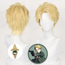 Loid Forger Cosplay Wig 30cm Short Golden Yellow Man Hair Anime Cosplay Wig Heat Resistant Synthetic Wig