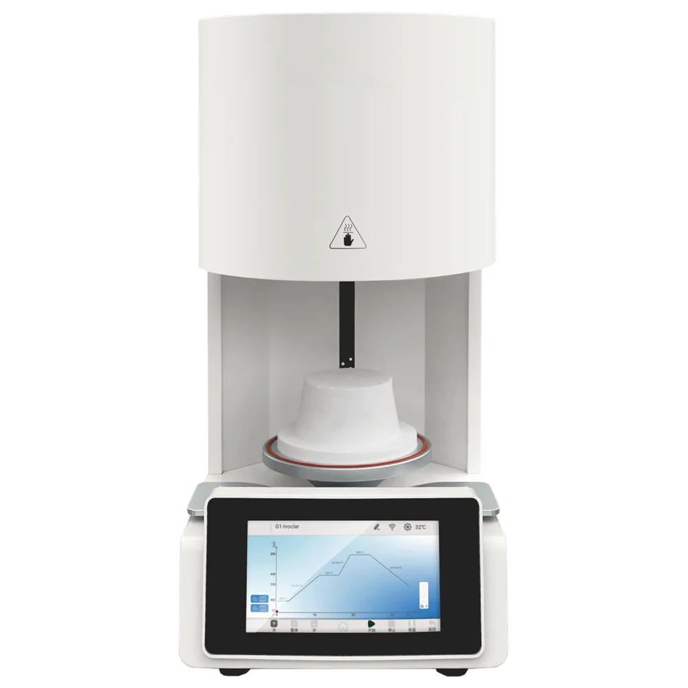 

1200 Portable Mini Dental Laboratory Programmable Vacuum Metal Sintering Zirconia Porcelain Ceramic Burnout Furnace