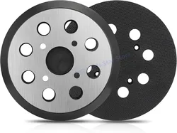 Almohadilla de lijado de gancho y bucle para LIJADORA ORBITAL aleatoria R2600 R2601, placas de respaldo de lijado 300527002, 5 pulgadas, 8 agujeros, 1 unidad