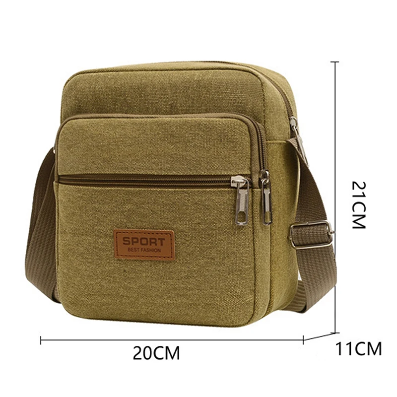 Männer Sidebag Für Business Umhängetasche Mode Koreanische Version männer Leinwand Große Kapazität Einzelnen Schulter Messenger Tasche – Detail 5