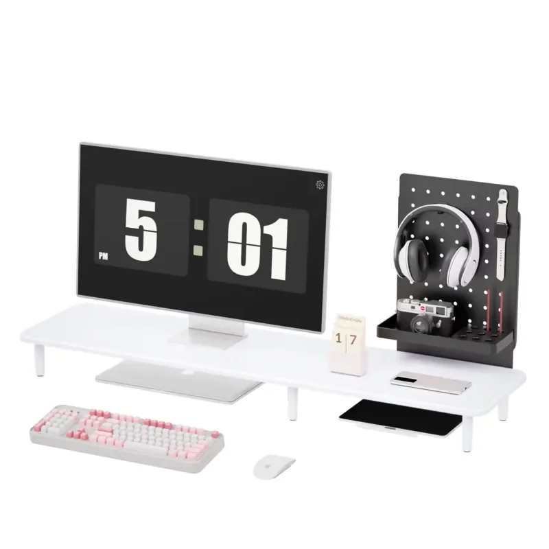 Popular design ergonomic peg board organizer gaming table shelf display stand for office and home desks