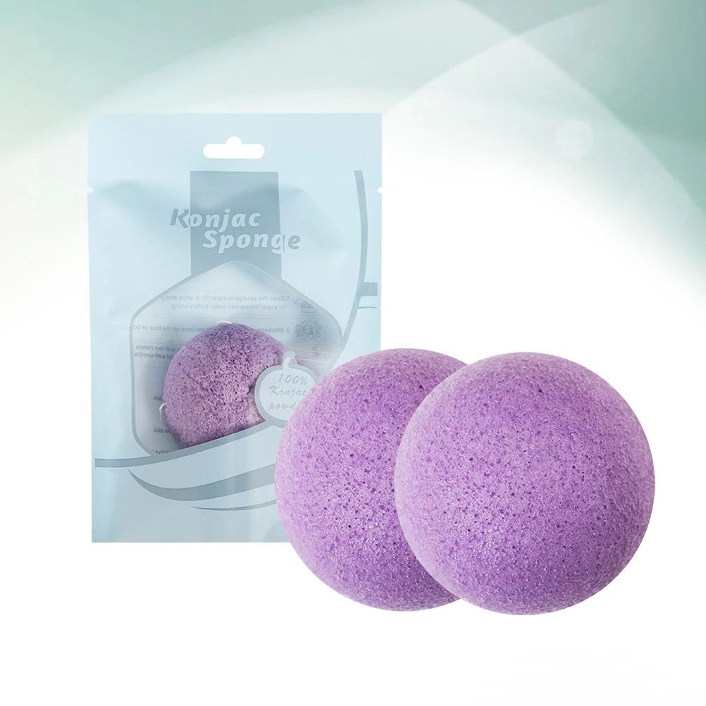 

3 Pcs Environmentally Friendly Glue Face Wash Sponges for Cleaning Makeup Exfoliating Pads Facial Scrub Exfoliator Mitts