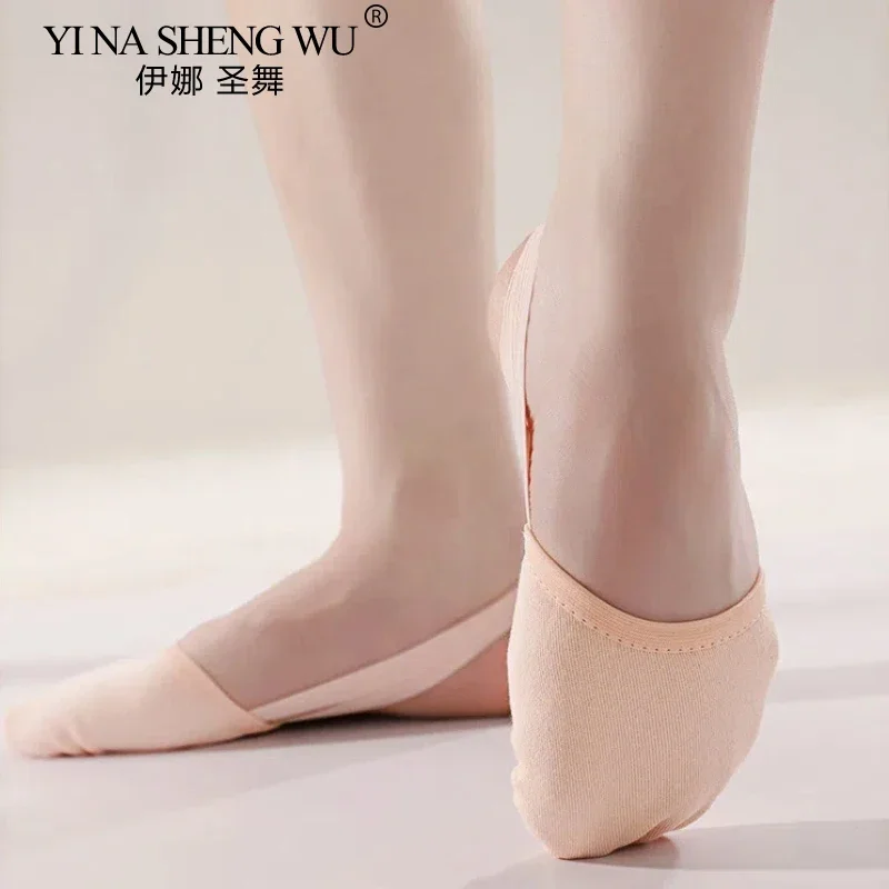 Professionelle Ballett-Halbtoe-Schuhe für Erwachsene & Kinder - Bauchtanz, Rhythmische Gymnastik, Weiche Übungsschuhe |   Geteilte Sohle