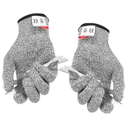 Niveau 5 Cut Proof Steekwerende Draad Metalen Handschoen Keuken Butcher Bezuinigingen Handschoenen Voor Oyster Shucking Vis Tuinieren Veiligheid Handschoenen