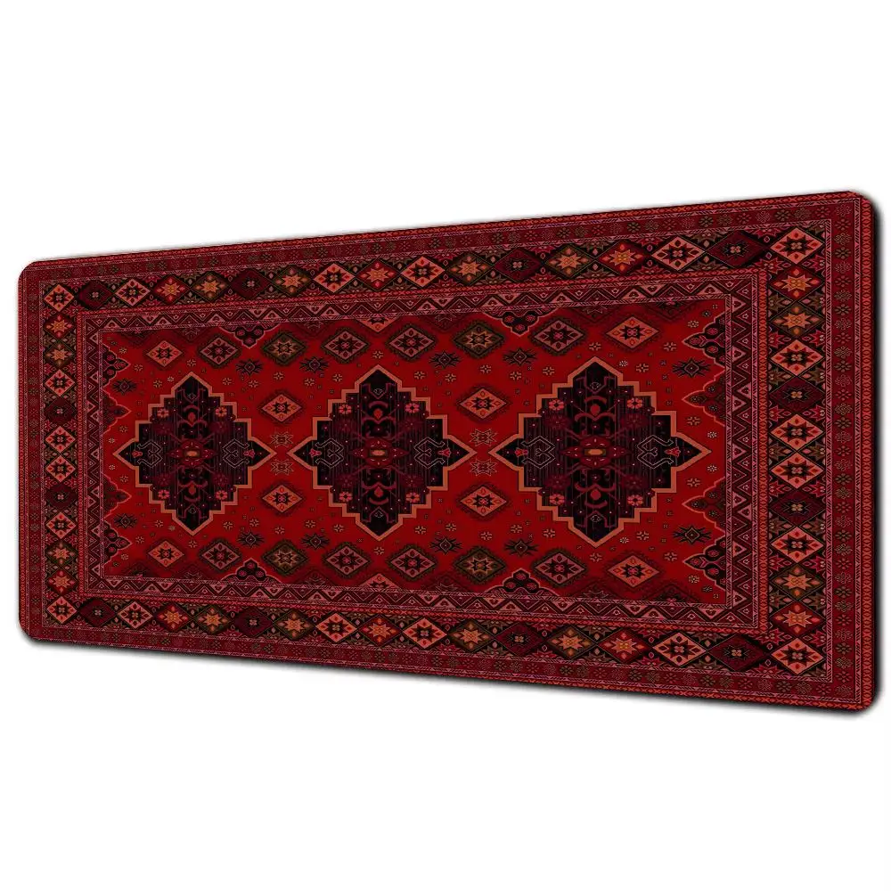 

Red Persian patterned mouse pad PC accessory is suitable for families gamers. It is durable washable Mouse Pad