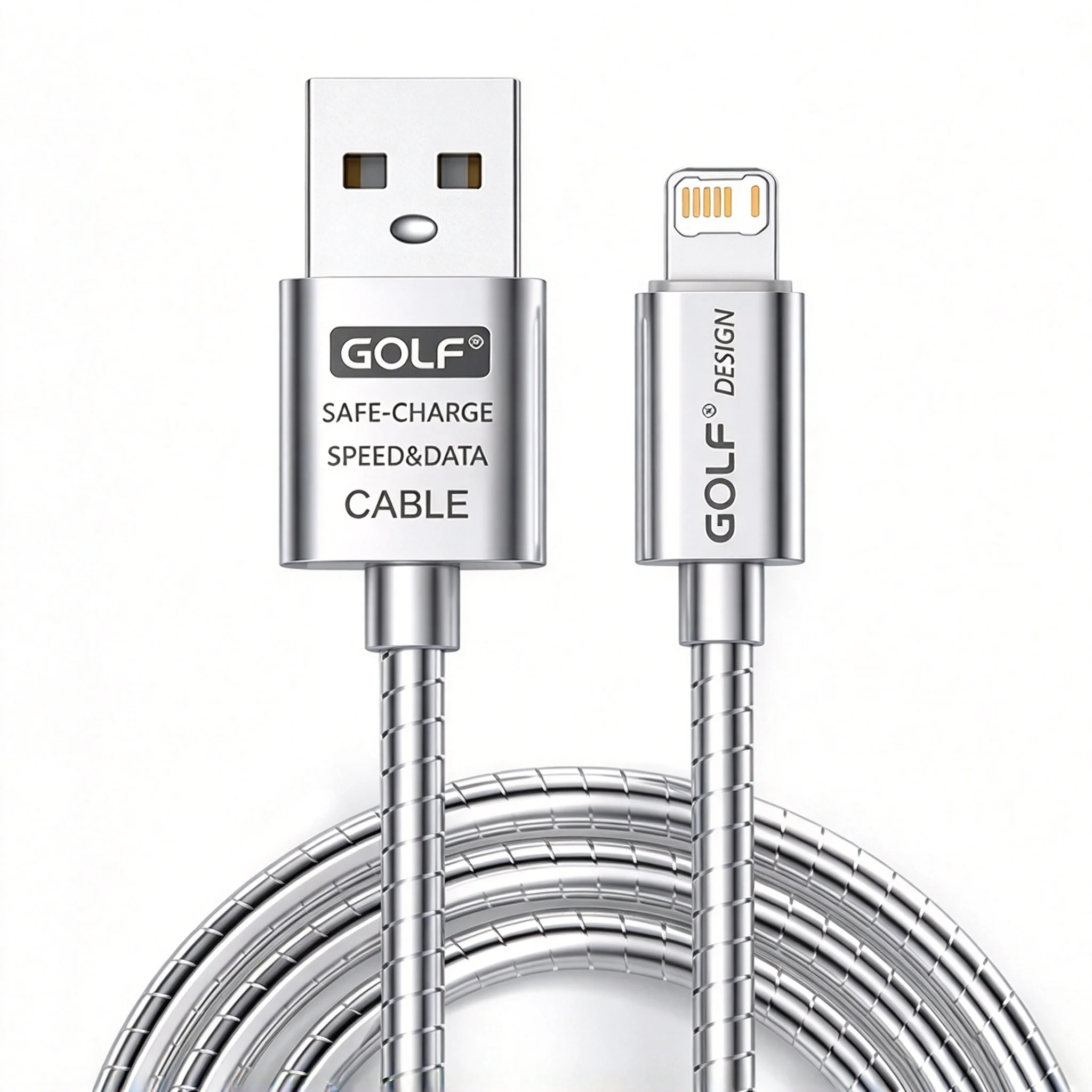Alloy Design USB Fast Charging Cable For iPhone 11 12 13 14 Pro Max X XR XS Max 8 14 Plus USB-A Quick Charge Data Sync Cable 1m