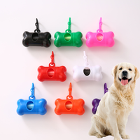 1Pcs Bone Shaped Poop Bag Dispenser Pet Dog Waste Bag Holder Plastic Garbage Bag Dispenser Carrier Case Disposal Bag Dispenser