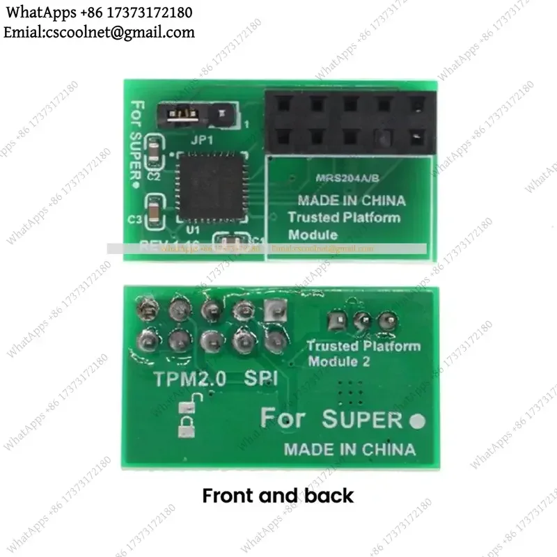 k3 TPM 2.0 Module 10-Pin SPI Trusted Platform Security Processor TPM2.0 Crypto Board for AOM-TPM-9670H PC Server
