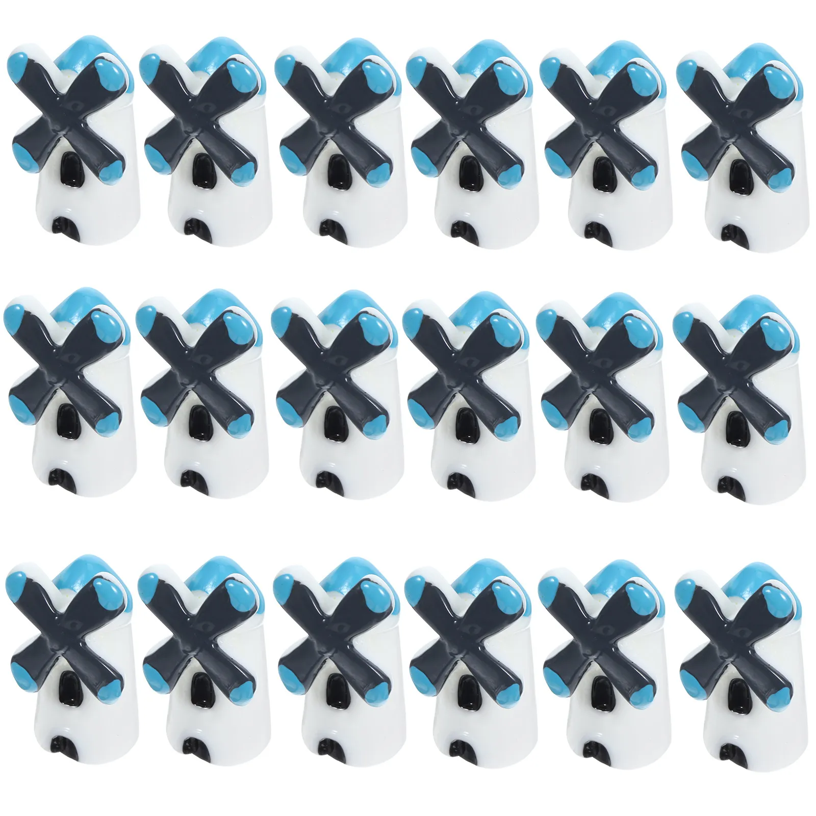 20Pcs Miniature Resin Windmill Ornament for Fairy Garden DIY Micro Landscape Decor Bonsai Decoration Shelf Office Home Gift