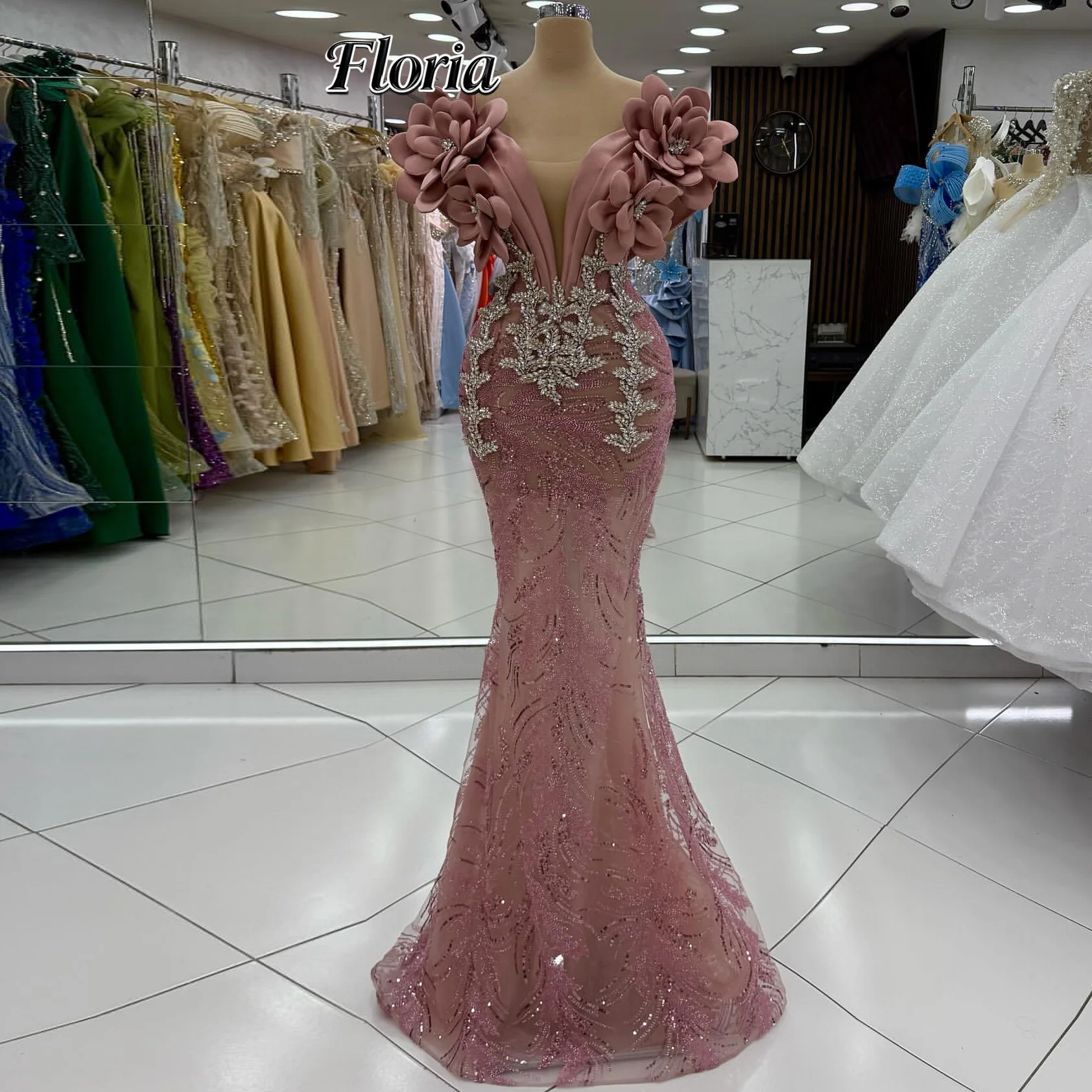 

Blush PInk New Elegant Pink Prom Dresses Mermaid Off Shoulder Cocktail Dresses With Crystals Vestidos De Cóctel Customized 2026