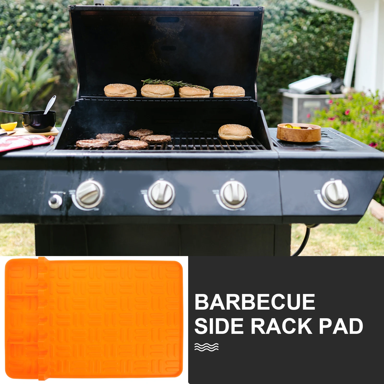 

Silicone Pad Grill Grilling Accessories Mat Cooking Mats for Outdoor Bbq Tools Rest The Side