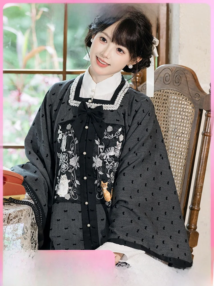 

Повседневная одежда, женский костюм ort Ma Face Rvated Tang с верхним ремешком, дизайн Han Yang Zhong Sle от Huichang Han Tang