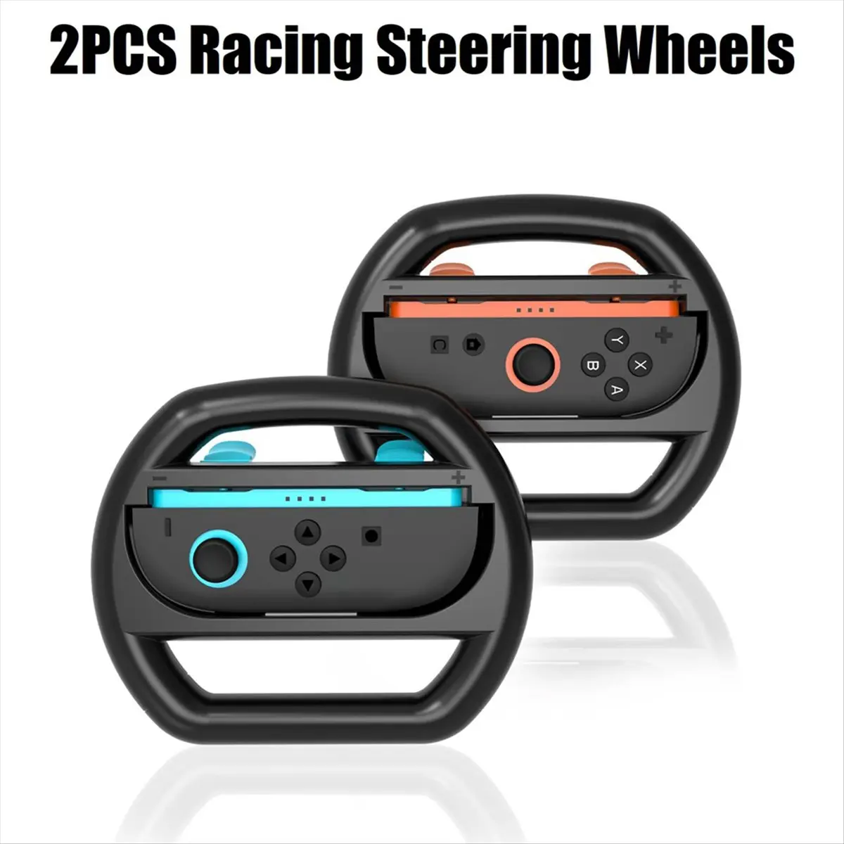 Top Sale 2PCS Racing Steering Wheels for Switch 2 Controller Game Grip Handle Racing Game Wheel Switch 2 Controller