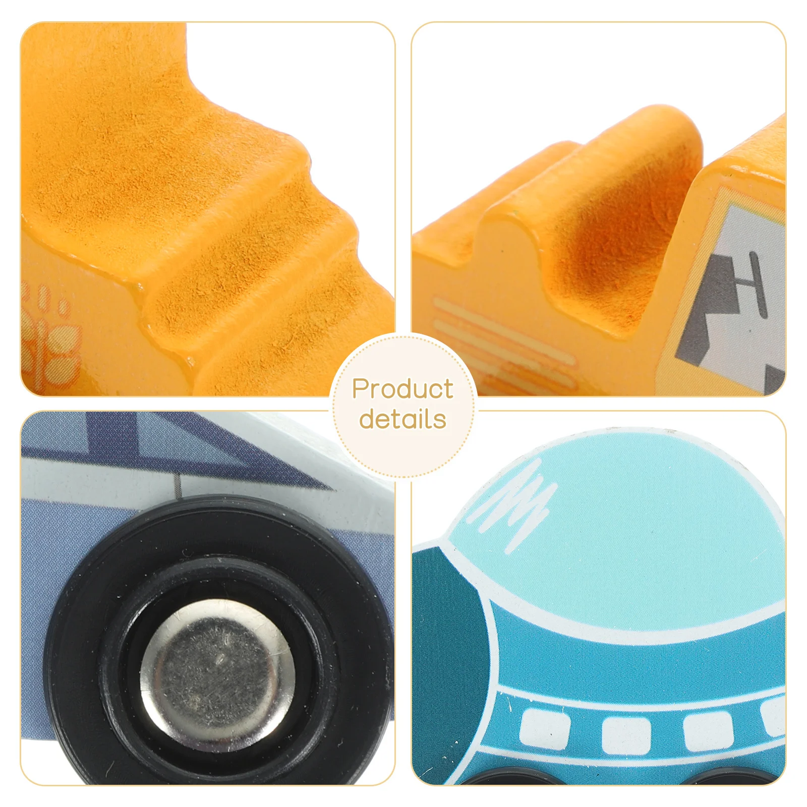 

5 шт., деревянный поезд, автомобиль, образовательный творческий игровой набор для малышей, детей раннего обучения, деревянный поезд, игрушка