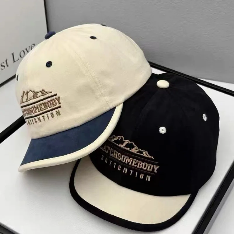 

Kids Embroidered Baseball Cap Short Brim Breathable UV Protection Adjustable Comfort Baby Safe Design