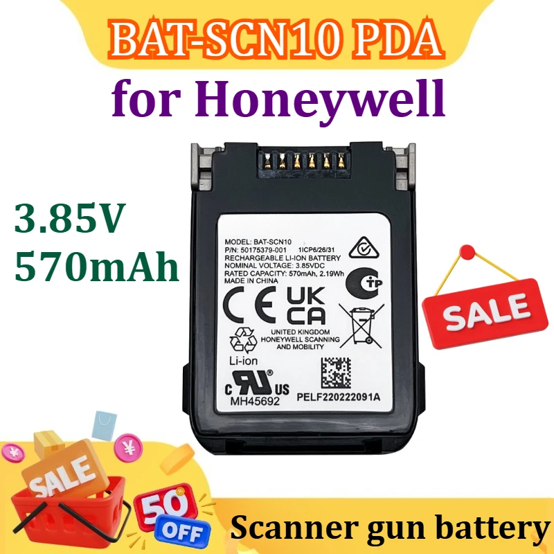 

New 3.85V 570mAh for Honeywell BAT-SCN10 PDA Battery