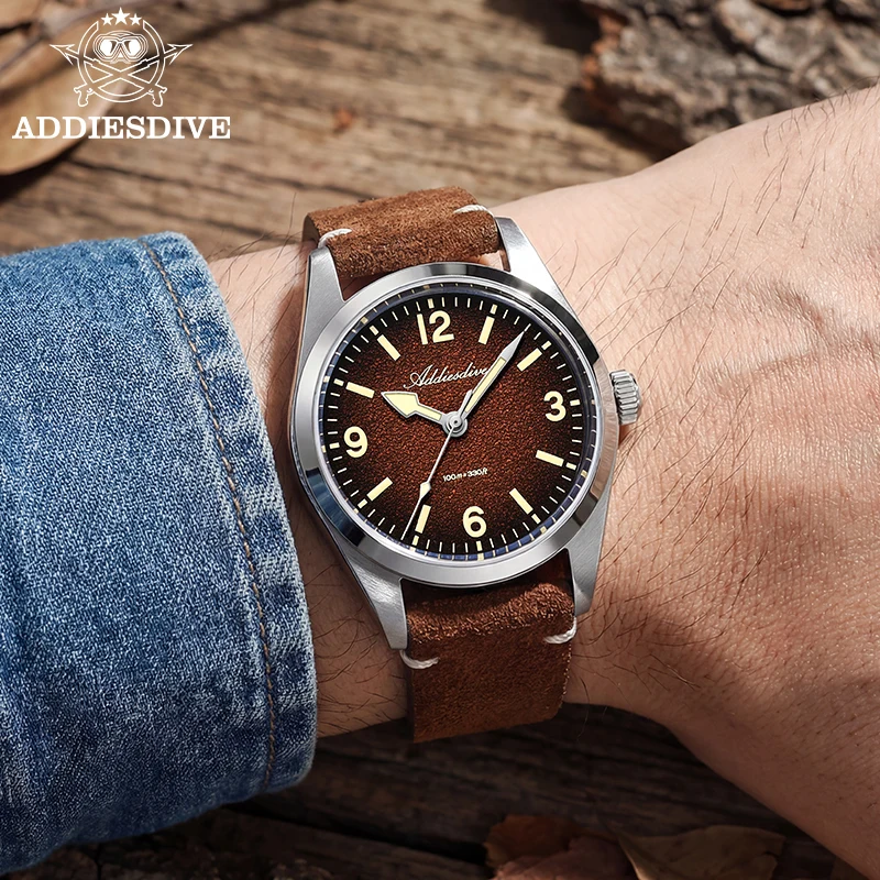 ADDIESDIVE 36MM 200M Waterproof Sapphire Glass Watches C3 Retro Super Luminous 316L Stainless Steel Women's Quartz Wristwatches view 6