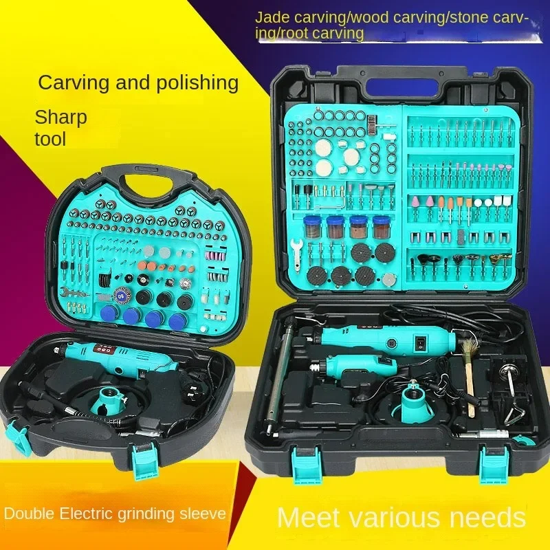 Electric Grinder Jade Carving Machine Tool Wood Carving Root Carving Grinding And Polishing Machine Set