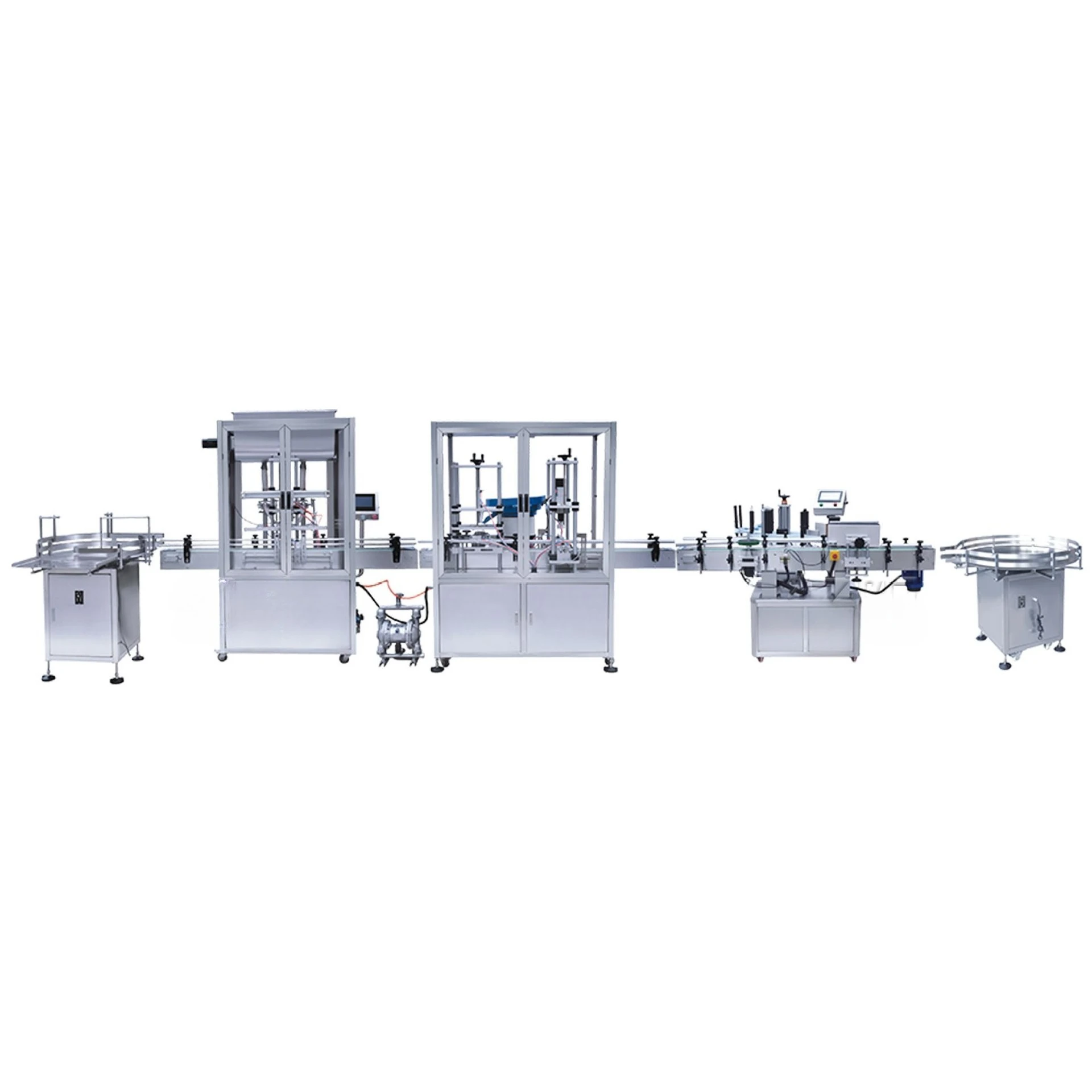 Automatic Liquid Filling Capping Labeling Machine, High Precision for Juice Water Wine
