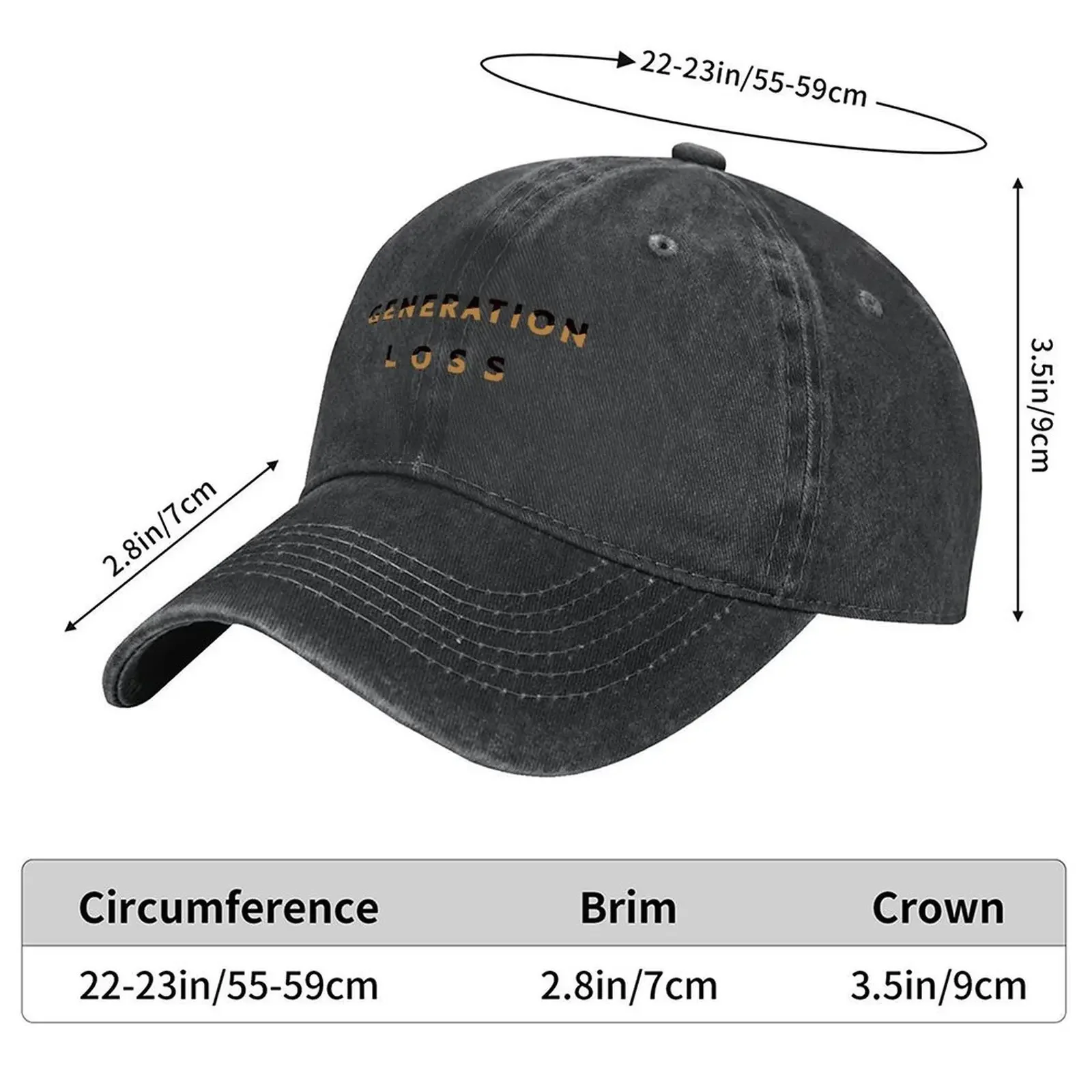 2026 Generation loss Baseball Cap |-F-| sailor cap for men Bobble Hat Beach Bag Women's 2025 Men's