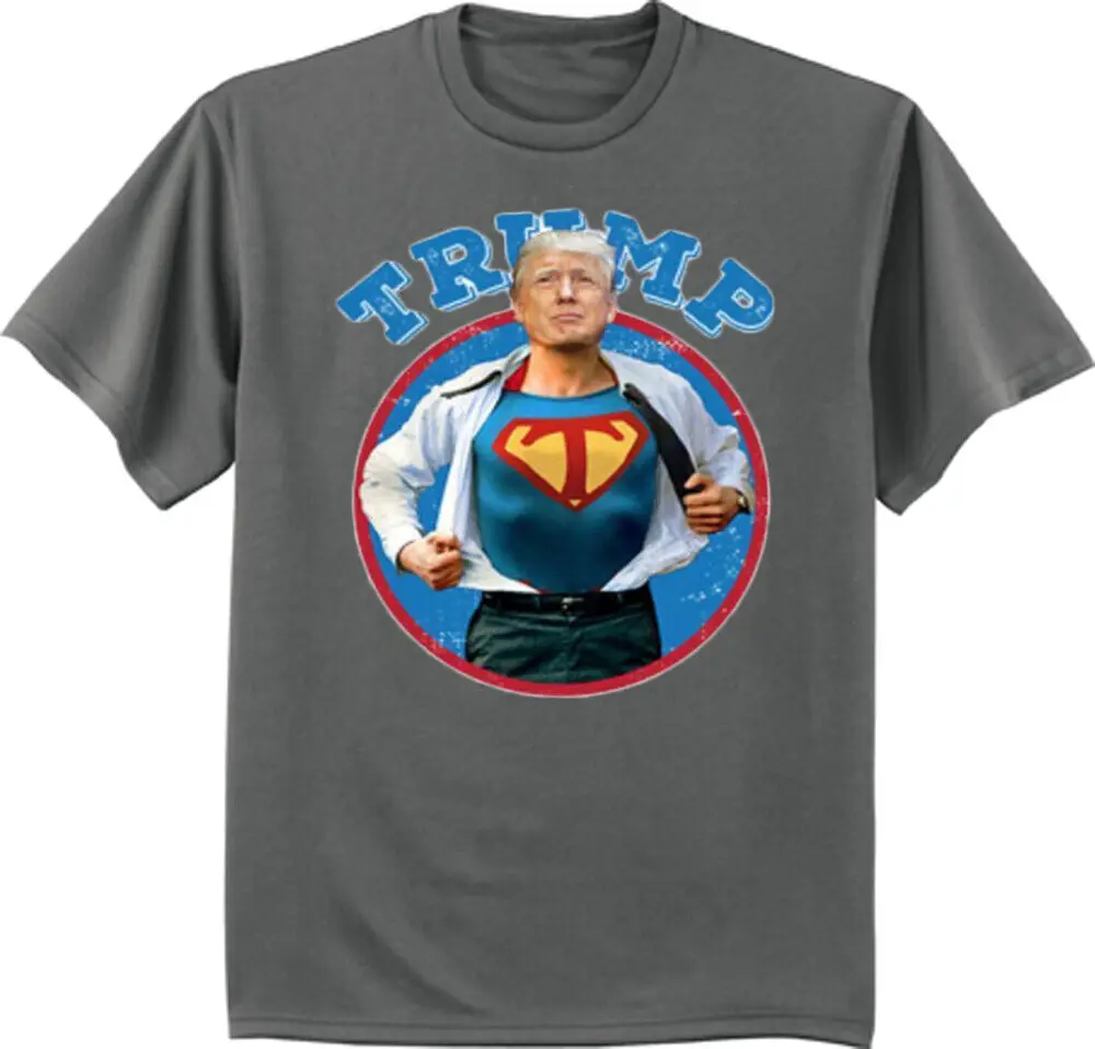 Super Trump Build The Border Wall Construction T-shirt Men's 2020 Tee Unisex T-shirts For Man Woman Short Summer Tees