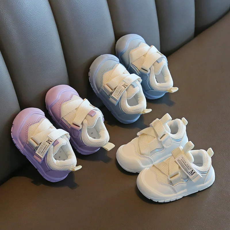 

New Girl Sneakers Soft Soles Anti Slip Versatile Child Sneaker Trendy Light Boy Shoes Comfort Simple Casual Shoe Daily Girl Shoe