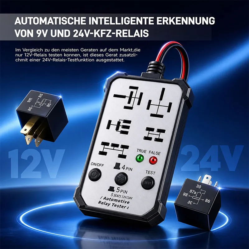 Multifunctional Wireless Car Diagnostic Tool 5 Seat 12v 24v Vehicle Circuit Tester Auto Repair Scanner For Mechanics White 960