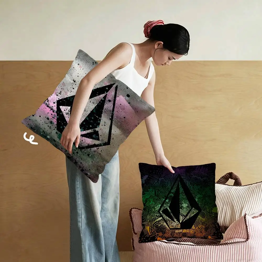 Fashion V-VolcomS LOGO Cushion Cover Decorative Pillow Sofa Home Decor case pillow cases