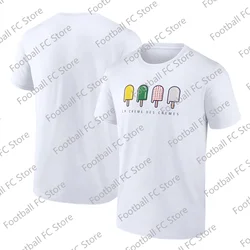 2024 New Arriavl France Bicycle Icecream Summer Bicycle Racing Cotton T-shirt