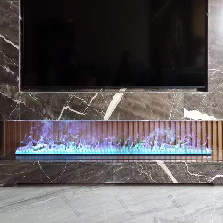 2000mm Hot Selling WIFI APP Control Multi-colors Electric Steam 3d Intelligent Atomizing Fireplace for Living Room