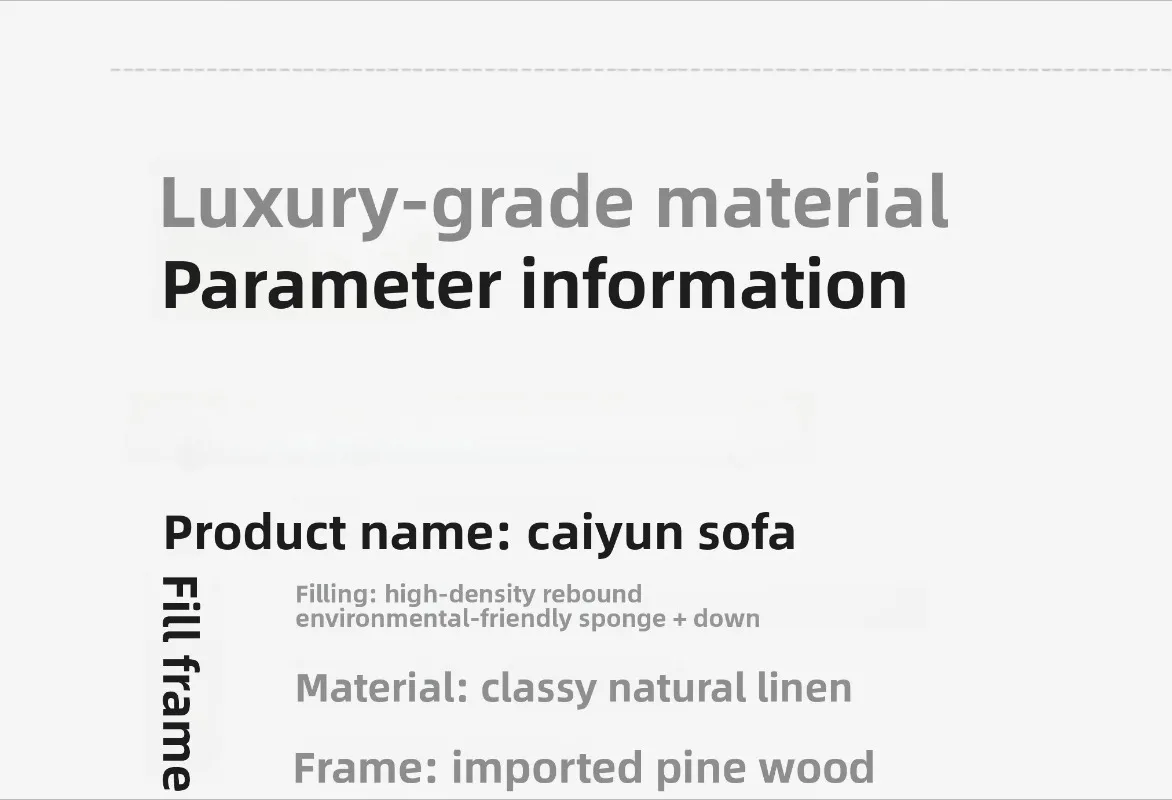 أريكة سحابة ملونة كريم وابي كتان الرياح أسفل وحدة مصممة من القماش القابل للإزالة والغسل #3