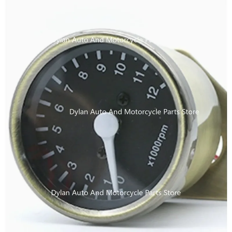 Motorcycle Modification Accessories CG125 Mechanical Tachometer Instrument Retro 12V Universal Small Instrument