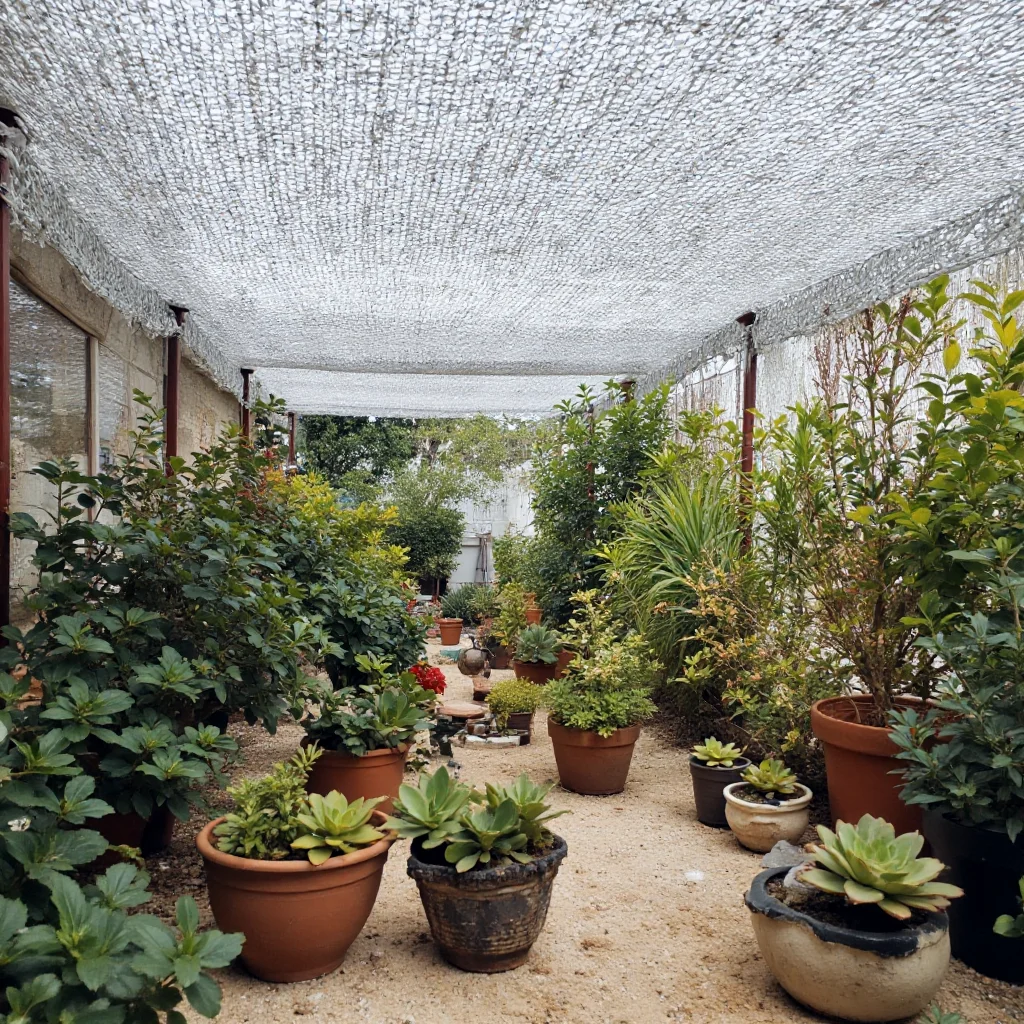85% Shading Outdoor Anti-UV Aluminum Foil Sun Shade Net – Ideal for Gazebo Canopies, Succulent Plants, and More