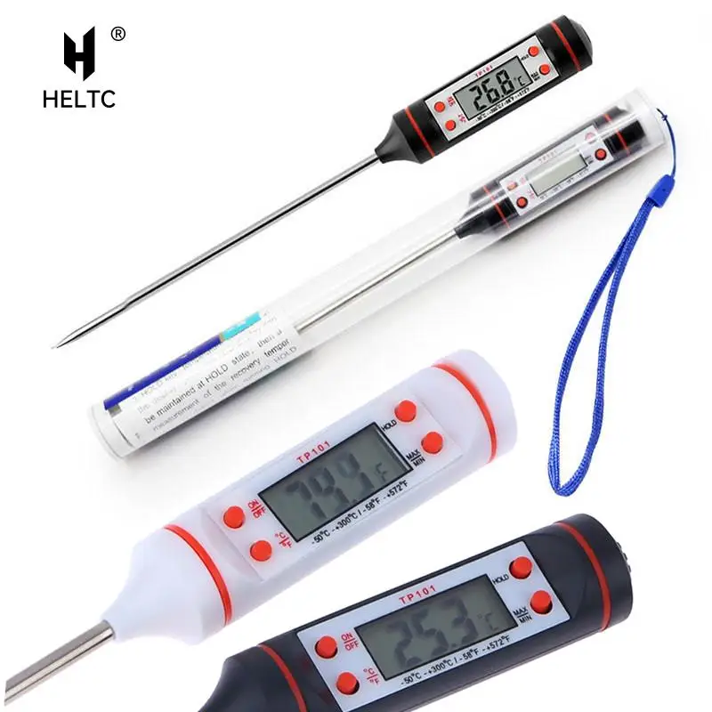 Kitchen Digital BBQ Food Thermometer Meat Cake Candy Fry Grill Dinning Household Cooking Thermometer Gauge Oven Thermometer Tool