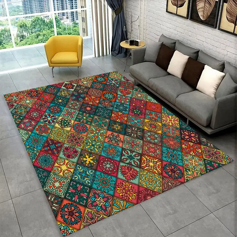 Fashion Nordic Bohemia Luxury Large Area Rug Non-slip Durable Carpet for Bedroom Living Room Sofa Doormat Home Decor Floor Mat