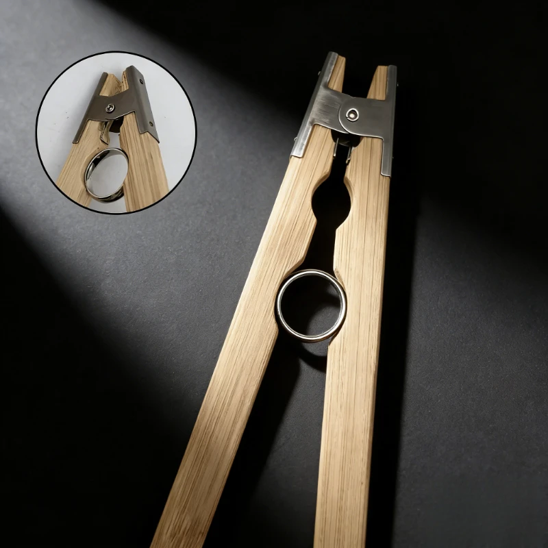 Ring Inner Polishing Fixture Precision Spring Clamp - Professional Stainless Steel Fixing Clip for Jewelry Making Goldsmith Tool