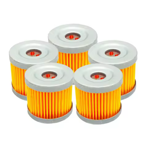 5Pcs Oil Filters Motorcycle Accessories Oil Grid And Cool Front Color GN125 Oil Filter Element Motorcycle Engine Accessories