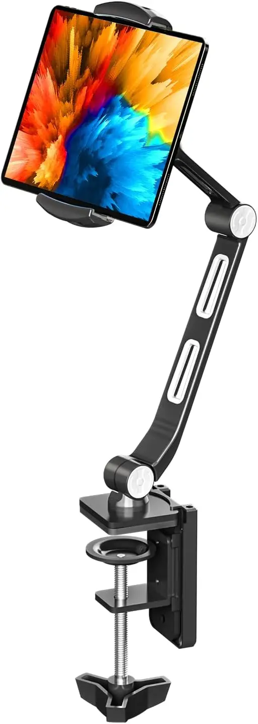 

Регулируемая подставка для телефона и планшета из алюминиевого сплава с возможностью 360° ° Вращение для использования в столе, совместимое с устройствами 4,7–11 дюймов.