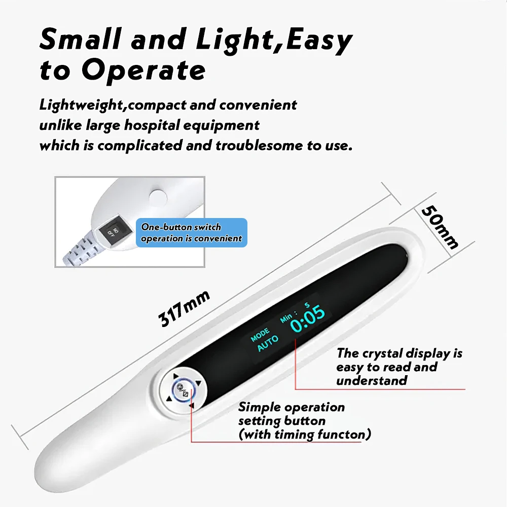UVB-Lampe für Vitiligo-Phototherapie, Vitiligo-Behandlung, UV-Lampe, Laser-Psoriasis-Lampe, Phototherapie, Vitiligo mit Schutzbrille