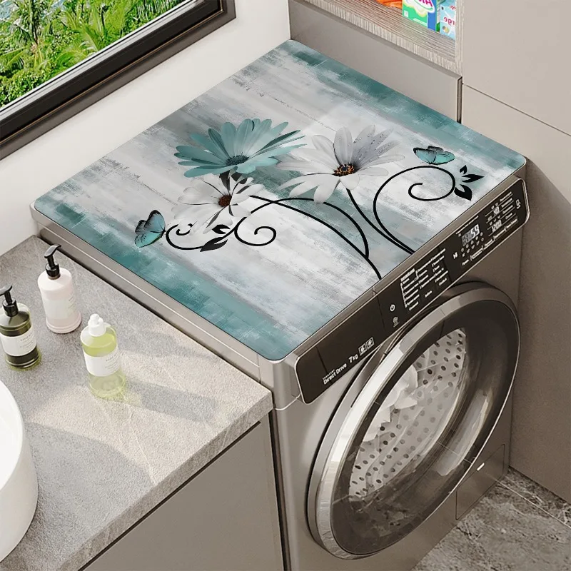 Fresh Flower Super Absorbent Tableware Dish Drying Mat Kitchen Bottle Anti-slip Rug Luxury Kettle Dinnerware Counter Bar Tool