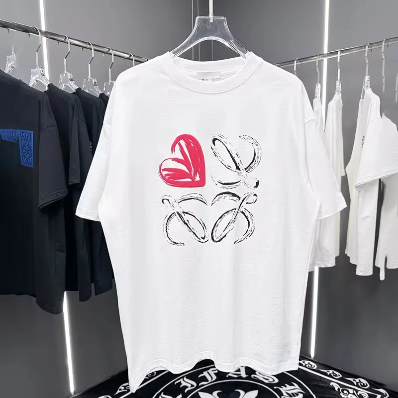 Hot Sale Women Cotton T Shirt Brand Tee Fashion Short Sleeve Men Tshirt Luxury Summer Oversized T-shirts Tops 2024 Clothing