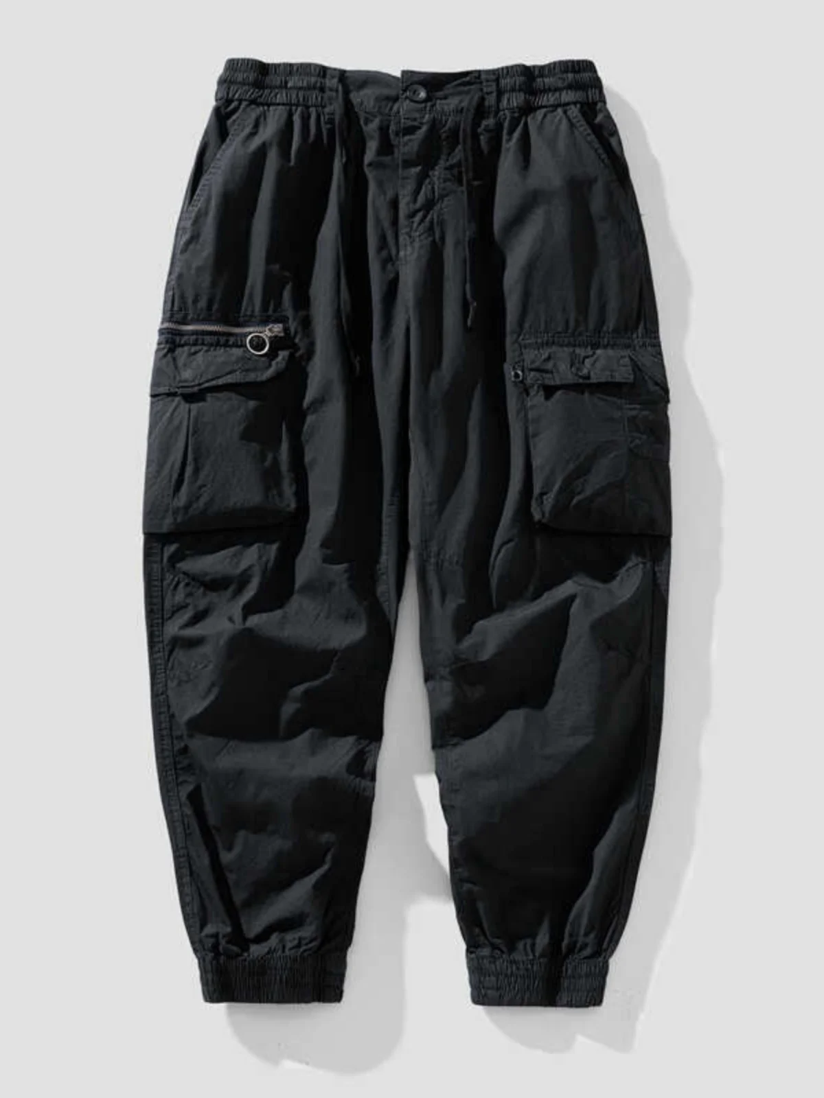 

Мужские брюки для работы весна-лето, свободный крой, тонкие, укороченные (9/10 длины), повседневные, хлопковые, модные, молодежные