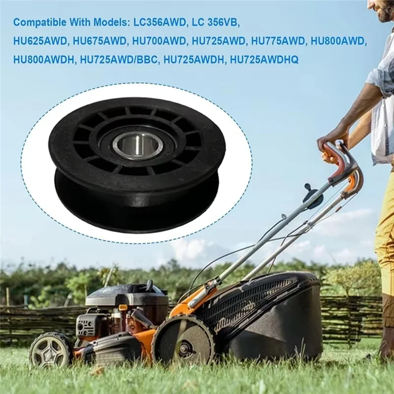 

ABFU-For 587969201+587973001 Lawn Mower Idler Pulley Fits LC356VB LC221A Lawn Mower Vehicles Flat Idler Accessories