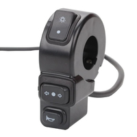 DC12V 3 In1 Motorcycle Switch ATV Quad Headlights Turn Signal Horn ON/OFF Button For Bike Scooter ATV For Honda Handlebar