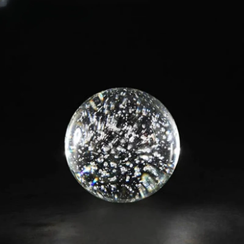 Crystal Bubble Ball Ornaments Desk Decoration Transparent Geometric Bubble Ball Artwork Room Aesthetics Decor Home Accessories