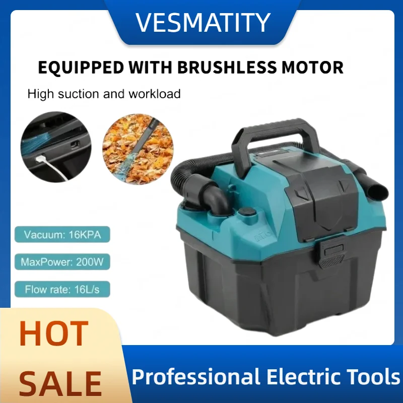 Wet & Dry Vacuum Cleaner for Home Industry Dust Collector Cleaner Vacuum Cleaner  For Makita battery.