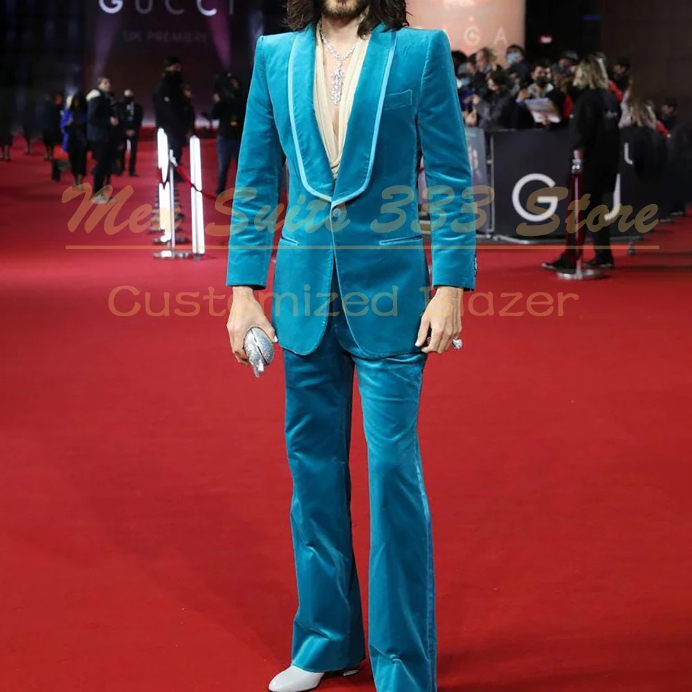 

Customzied Men's Suits Luxury One-Button Shawl Lapel Slim Fit 2 Piece Jacket Pants Outfits Formal Male Clothing Costume Homme
